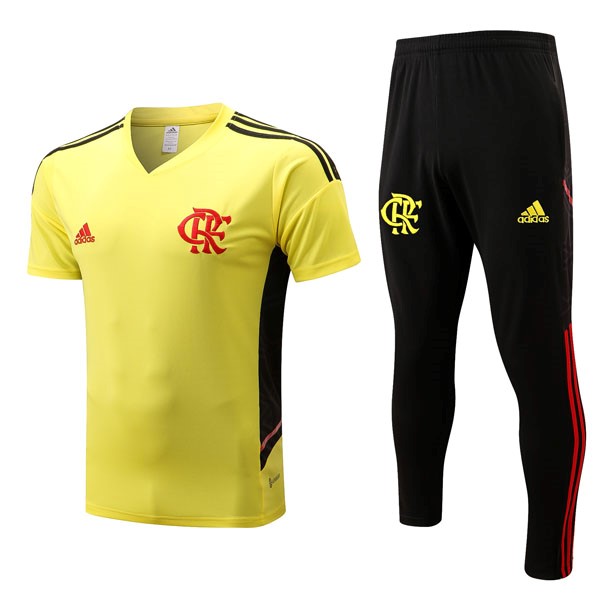Camiseta Flamengo Conjunto Completo 2022 2023 Amarillo